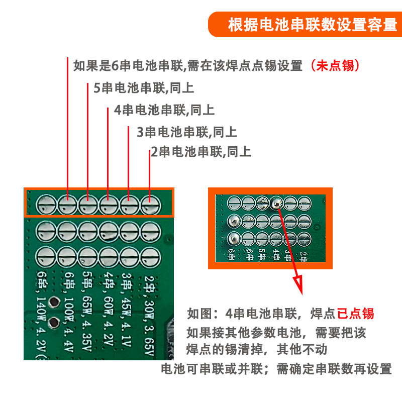 140W充电宝主板双向快充移动电源模块 电路板diy主板套料PD3.0/QC协议超级快充产品演示图4